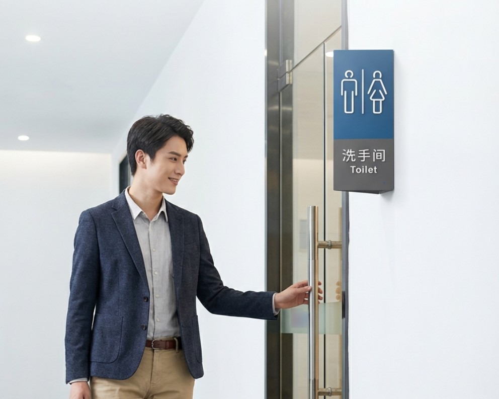 洗手间门牌标识设计制作安装